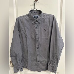 Abercrombie and Fitch Men’s Shirt Stretch Size M  Super SLIM Gray